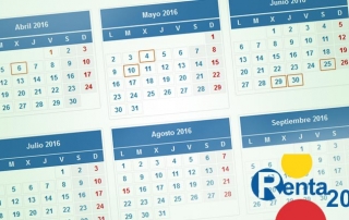 Renta 2015. Calendario