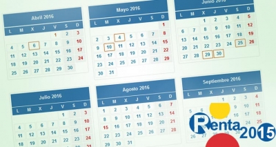 Renta 2015. Calendario